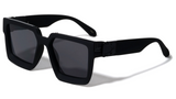Soft Rubber Coated Sleek Oversized Thick Bold Square Luxury Sunglasses