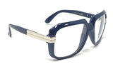 Gazelle Emcee Square Oversized Hip Hop Luxury Aviator Sunglasses w/ Clear Lenses