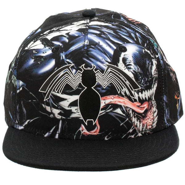 Venom Rubber Logo Sublimated All Over Print Snapback