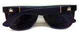 Square Classic Marijuana Weed Leaf Retro Sunglasses