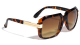 Gazelle Emcee Square Oversized Hip Hop Luxury Aviator Sunglasses
