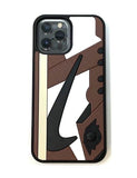 Jumpman Logo Sneaker Kicks iPhone 13 Pro Max 6.7 Silicone Bumper Case