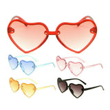Kids Youth Girls Heart Shaped Cute Love Sunglasses Floating Lenses