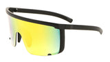 Montego Bay One Piece Mono Lens Shield Wrap Around Sunglasses