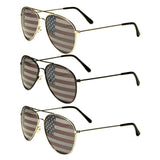 USA United States Flag Classic Pilot Aviator Sunglasses