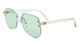 Wynwood Oversized Rimless Square Geometric Luxury Aviator Sunglasses