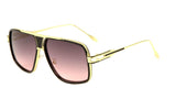 Gazelle Tycoon Hip Hop Square Luxury Aviator Sunglasses