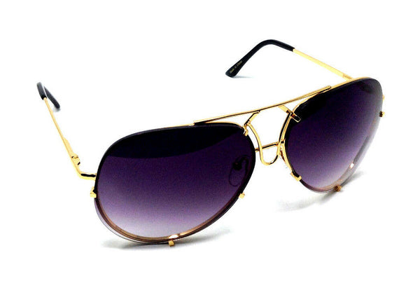 Retro Turbo Floating Lens Luxury Aviator Sunglasses