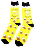 Fine Fit Casual Fast Food Snack Pattern Knit Crew Socks