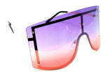 Arctic XL Large Oversized One Piece Mono Lens Shield Futuristic Sunglasses