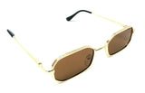 Slim Rectangular Geometric  Classic Luxury Aviator Sunglasses