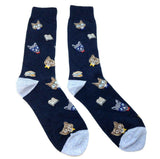 Fine Fit Casual Funny Animal Pattern Knit Crew Socks