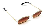 Slim Rectangular Geometric  Classic Luxury Aviator Sunglasses