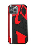Jumpman Logo Sneaker Kicks iPhone 13 Pro Max 6.7 Silicone Bumper Case