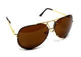 Retro Turbo Floating Lens Luxury Aviator Sunglasses
