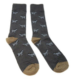 Fine Fit Casual Funny Animal Pattern Knit Crew Socks