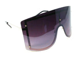 Arctic XL Large Oversized One Piece Mono Lens Shield Futuristic Sunglasses
