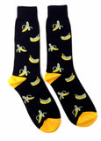 Fine Fit Casual Fast Food Snack Pattern Knit Crew Socks