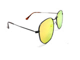 Metal Wire Frame Round Aviator Sunglasses