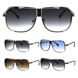 Gazelle Turbo Square Oversized Hip Hop Aviator Luxury Sunglasses