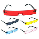 Warhol Slim Rimless Shield One Piece Mono Lens Rectangular Sunglasses