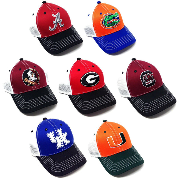 NCAA Alabama Crimson Tide Eliminator Mesh Trucker Snapback Hat - Officially Licensed