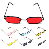 Slim Rectangular Geometric  Classic Luxury Aviator Sunglasses