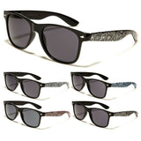 Classic Square Paisley Bandana Print Retro Sunglasses