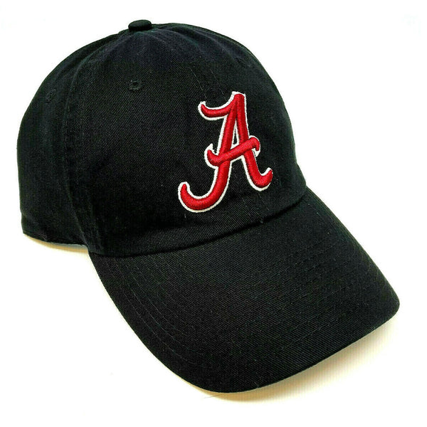 University Of Alabama Crimson Tide Logo Curved Bill Adjustable Black Hat