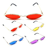 Slim Elliptical Oval Luxury Hippie Classic Sunglasses