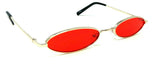 Slim Elliptical Oval Luxury Hippie Classic Sunglasses