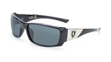 Khan Slim Sport Wrap Around Rectangular Sunglasses
