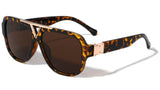 Thick Bold Classic Square Oversized Elegant Luxury Aviator Sunglasses