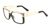 Gazelle Phenom Oversized Flat Top Square Hip Hop Luxury Aviator Sunglasses