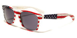 USA American Flag Stars & Stripes Patriotic Square Sunglasses