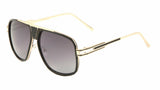 Pioneer Oversized Square Luxury Metal Aviator Sunglasses