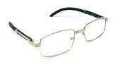 Apprentice Slim Rectangular Metal & Faux Wood Luxury Sunglasses