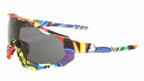 Gnarly One Piece Shield Oversized Wrap Around Sunglasses