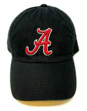 University Of Alabama Crimson Tide Logo Curved Bill Adjustable Black Hat