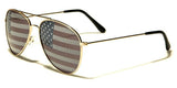 USA United States Flag Classic Pilot Aviator Sunglasses