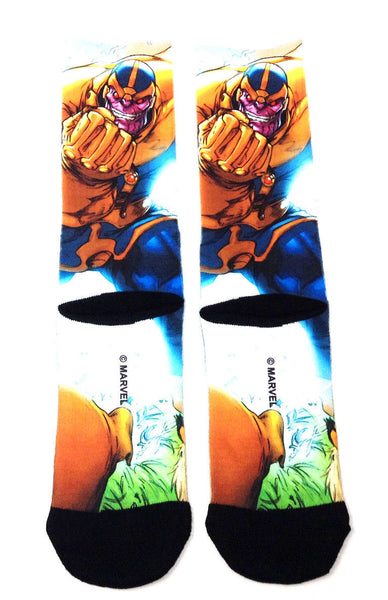 Marvel Comics Thanos Premium Sublimated Crew Socks –