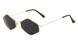 Slim Classic Hexagon Luxury Geometric Sunglasses
