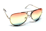 Retro Turbo Floating Lens Luxury Aviator Sunglasses