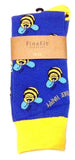 Fine Fit Casual Funny Animal Pattern Knit Crew Socks