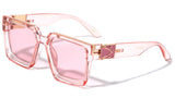 Royale Oversized Thick Bold Square Classic Retro Luxury Sunglasses