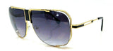 Gazelle Turbo Square Oversized Hip Hop Aviator Luxury Sunglasses