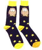 Fine Fit Casual Funny Animal Pattern Knit Crew Socks