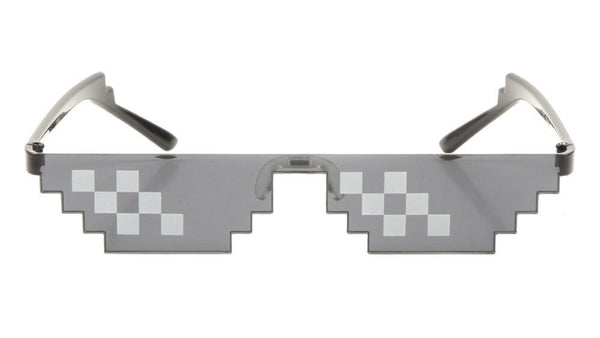 thug life goggles Thug Life Meme Emoji Pixelated Rimless Sunglasses – Dweebzilla.com