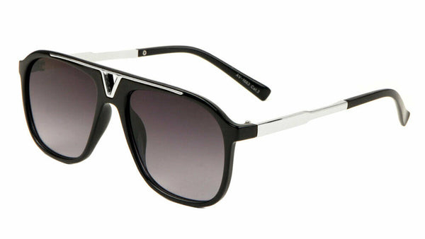 Deniro Square Retro Luxury Hip Hop Aviator Sunglasses