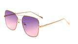 Oversized Brow Bar Square Aviator Sunglasses